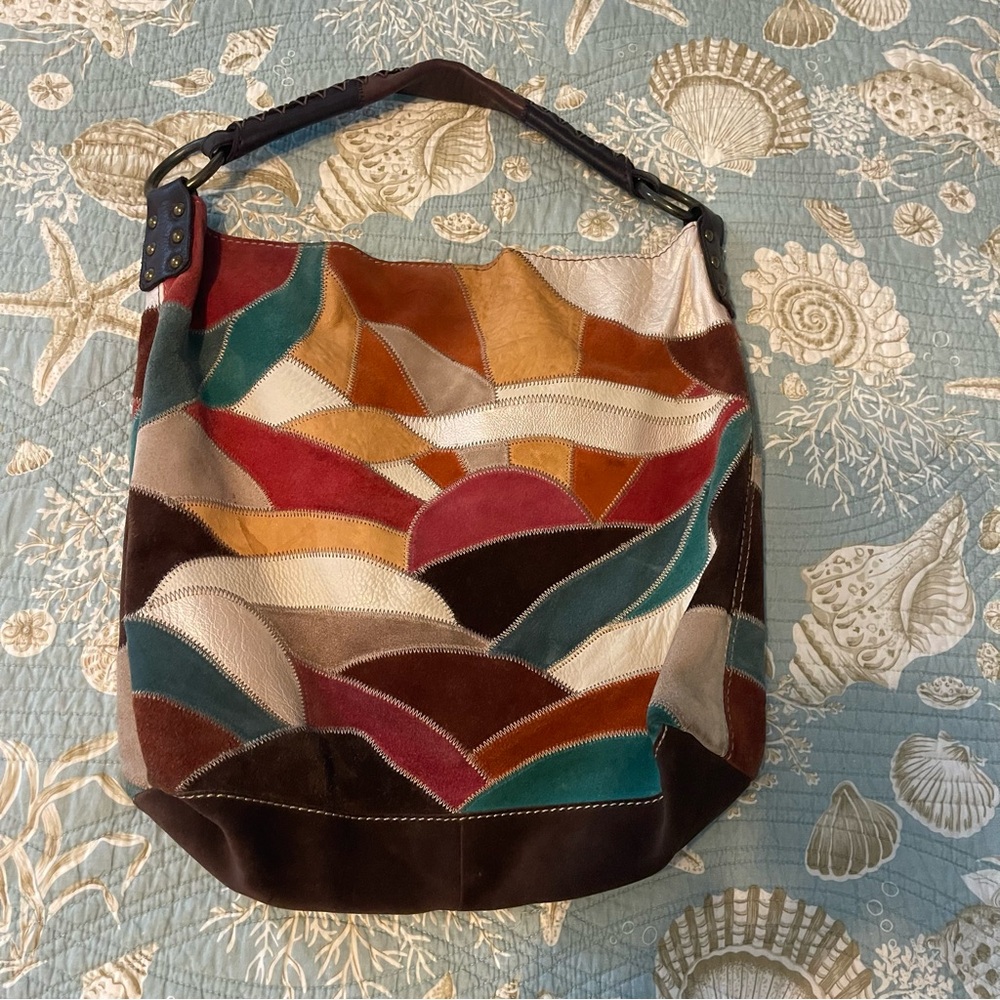 Lucky Brand Multicolor Patchwork Hobo Bag - Picture 2 of 3